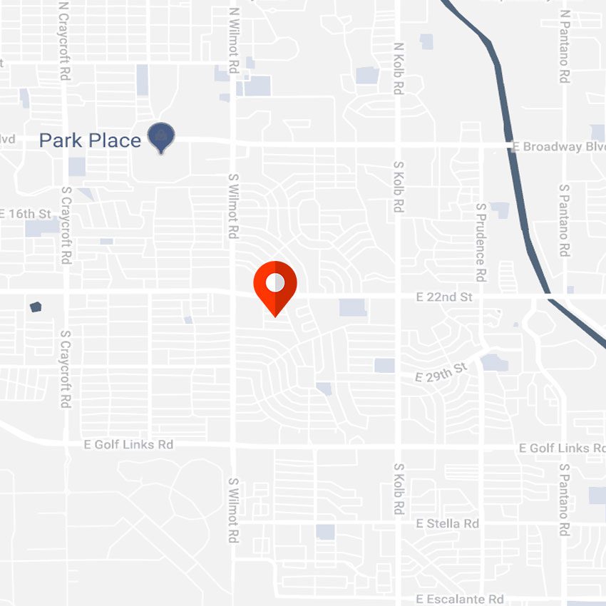 A map of the location of park place.